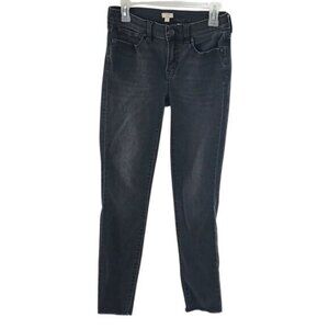 J. Crew Womens Jeans Skinny Black Stretch Denim Pants Classic Fit Size 26